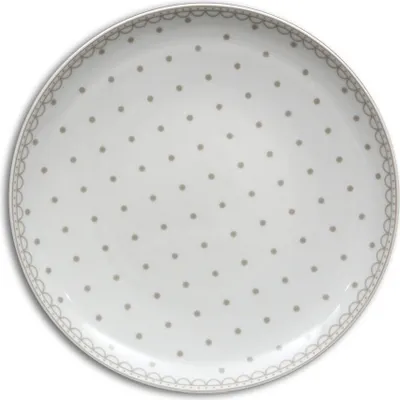 Produktbild von Thun 1794 Tom, flacher Teller, 26 cm, grau gepunktet, Thun