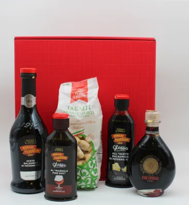 Immagine prodotto di Cesto regalo - confezione regalo "Balsamico lover" - Una festa per i buongustai
