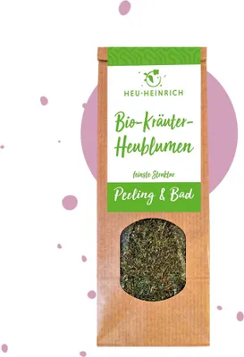 Produktbild von HEU-HEINRICH® - Bio-Kräuter-Heublumen für Sitzdampfbäder oder Peeling 40g