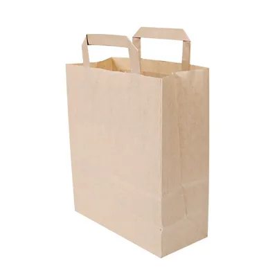 Produktbild von Tragetasche 22 x 11 x 28 cm (B x H x T) Kraftpapier braun 250 St./Pack.