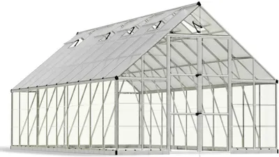 Produktbild von Palram - Canopia Aluminium Gewächshaus Balance 1020 Silber 604x304x257 cm