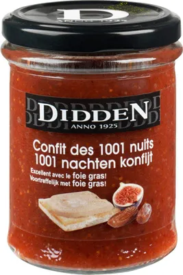 Produktbild von Didden 1001 Nächte Konfijt 220g – Feine Fruchtkonfitüre mit exotischem Geschmack