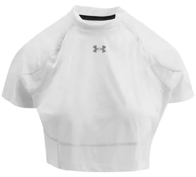 Produktbild von Under Armour Heatgear Elite Crop Mock Kurzarm-t-shirt Weiß S Frau Weiß S