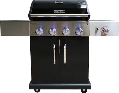 Produktbild von Vaiko Gasgrill 4 Edelstahl Brenner + 800°C Infrarot Keramik Brenner Prime Zone