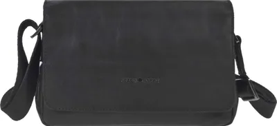 Immagine prodotto di Greenburry Pure Black Borsa a tracolla Messenger in pelle nera 1110-20
