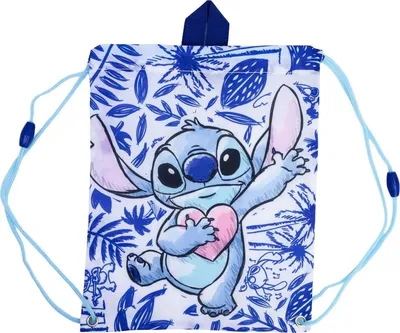 Image de Sac À Dos À Cordelettes Pour Enfants Disney Stitch Sur Le Dos Piscine 30X25Cm