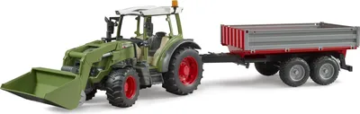 Produktbild von bruder Bruder 02182 Fendt Vario 211 mit Frontlader und Bordwandanhänger