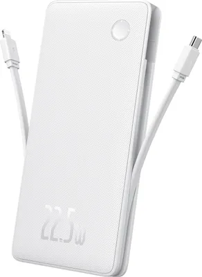 Image de Batterie externe Baseus P10067501213-00, 10 000 mAh, 22,5 W, blanche