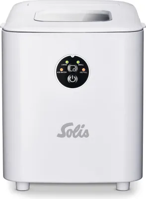 A white Solis ice maker machine.