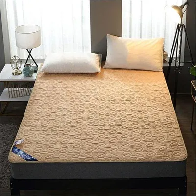 Productafbeelding van Matrasbescherming Microfiber - Ademend en Waterdicht - Comfortabele Matraskap met Hoekbanden - Bruin 180x220cm - Perfect voor Hotel, Stu