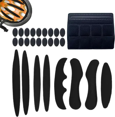 Productafbeelding van Vervangende helmpads - 2 sets - Zwart