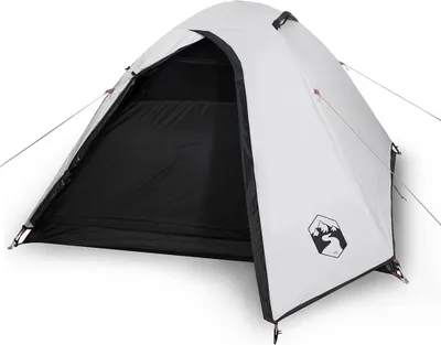 Produktbild von vidaXL Kuppel-Campingzelt 3 Personen Weiß Dunkel Wasserdicht