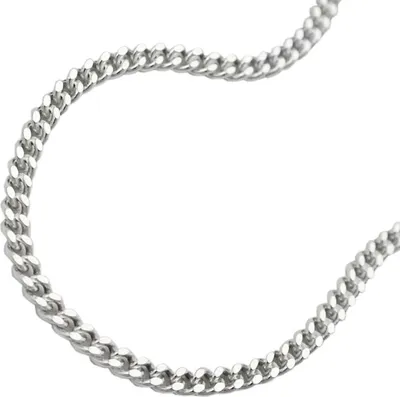 Produktbild von Kette 2mm Flachpanzerkette 2x diamantiertSilber 925 50cm silber 2mm