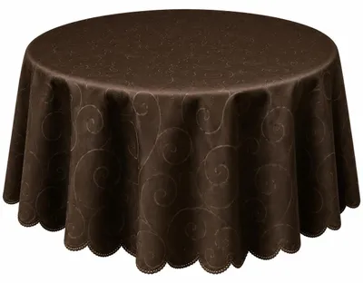 Produktbild von Tischdecke oval 160x260 cm braun dunkel Struktur damast circle bügelfrei fleckenabweisend