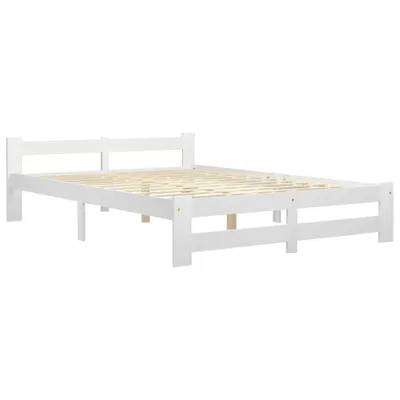 Immagine prodotto di vidaXL Letto in legno massiccio di pino bianco 160x200 cm