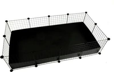 Image de C&c cage module 3x2 porc lapin hérisson noir