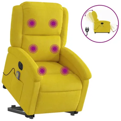 Zdjęcie produktu dla VidaXL 3204340, Aksamit, Żółty, Pianka, 110 kg, 710 mm, 865 mm