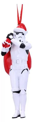 Obrázek produktu pro Stormtrooper se santovskou čepicí a santovským pytlem - vánoční dekorace