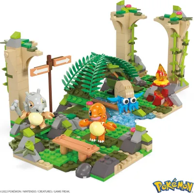 Produktbild von Mega Construx Pokémon Dschungel-Ruinen Bauset, Konstruktions-Spielzeug