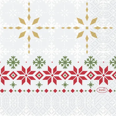 Produktbild von Duni Tissue Servietten 3 lagig Tradition 24 x 24cm 50 Stück
