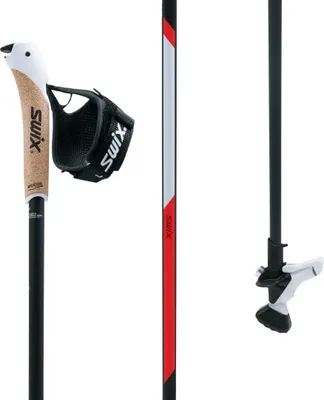 Zdjęcie produktu dla Swix CT2 Red Profesjonalne karbonowe kijki do nordic walking Just Click strap 1pair 105