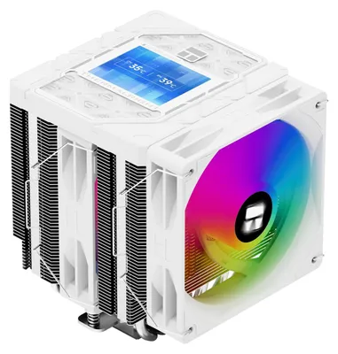 Produktbild von Thermalright TR Peerless Assassin 120 Vision ARGB White CPU Luftkühler, Twin Tower Kühler, 1850U/min, 320x240 Auflösung IPS Bildschirm mit 2,8 Zoll, Kompatibel mit LGA1851/1700/115X, AM4/AM5 – Weiß-PA