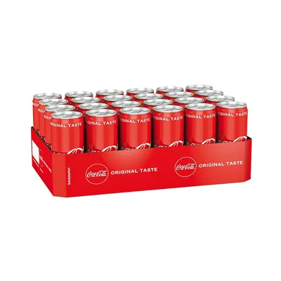 Immagine prodotto di Coca Cola in lattina bevanda analcolica alla caffeina 330ml confezione da 24 pezzi