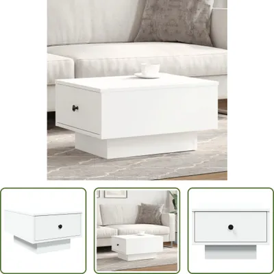 Produktbild von The Living Store Couchtisch Weiß 60x45x31 cm Holzwerkstoff