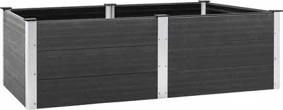 Produktbild von vidaXL Garten-Hochbeet 200x100x54 cm WPC Grau