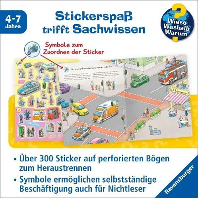 Produktbild von Wieso? Weshalb? Warum? Stickerheft: Einsatzfahrzeuge