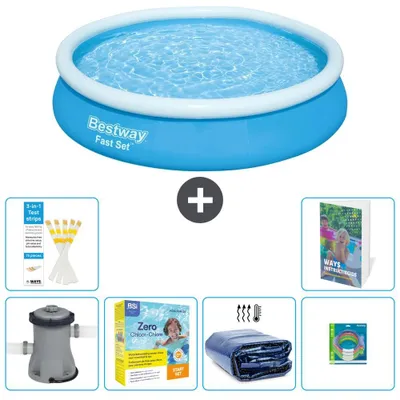 Image de Bestway Fast Set, piscine ronde - 366 x 76 cm - 5 pièces, modèle S181