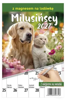 Obrázok produktu pre Nástenný kalendár 2027 "Milusińscy" s magnetom, formát A5