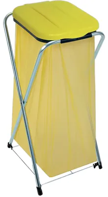 Produktbild von Müllsackständer Abfallsackhalter Wertstoffsammler 120 l Edelstahl gelb Grid 1