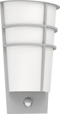 Produktbild von EGLO LED Außen-Wandlampe Breganzo 1, 2 flammige Außenleuchte inkl. Bewegungsmelder, Sensor-Wandleuchte aus Stahl und Kunststoff, IP44