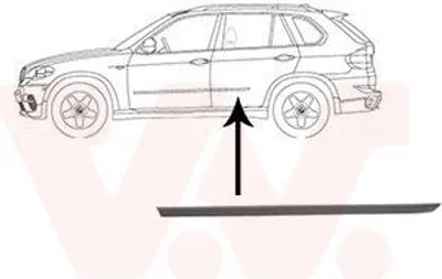 Obrázek produktu pro VAN WEZEL Ozdobná lišta pro zadní levé dveře pro BMW X5 (E70) 0689425