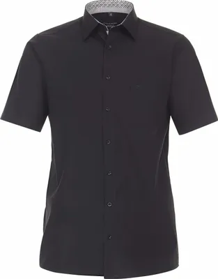Produktbild von CASAMODA Herren Businesshemd Kurzarm Kent Comfort-Fit Schwarz 40