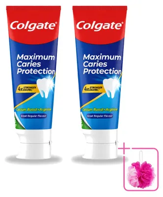Imagen del producto de 2 tubos de pasta dental Colgate Protección contra las caries con calcio, 75 ml - Paquete ahorro - 2 unidades