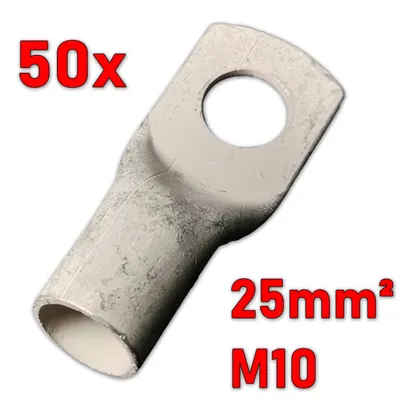 Produktbild von MTA Rohrkabelschuh, verzinnt, 25mm², M10 (50 Stück)