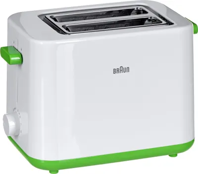 Produktbild von Braun HT 1010 8 2 Scheibe(n) 900 W Grün, Weiß