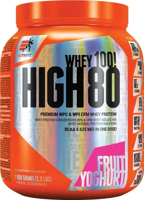 Produktbild von Extrifit High Whey 80, 1000g, Fruchtjoghurt