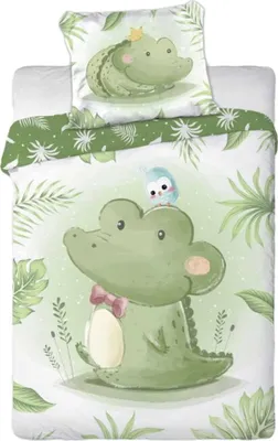 Produktbild von FARO Povlečení do postýlky Krokodýl Bavlna, 100/135, 40/60 cm