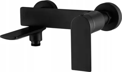 Produktbild von Granitan - Wannenarmatur - Badewannenarmatur - Mischbatterie Schwarz - Wasserfallauslauf - FARO