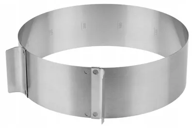 Produktbild von Galicja Practico Verstellbarer Tortenring Edelstahl 16-30 cm