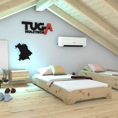 Produktbild von Stapelbett (Zirbe) "Gäste-Edi" 90 200 27