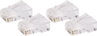 Produktbild von Schwaiger Westernstecker 4er-Set RJ45 8P8C