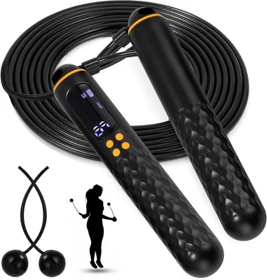 Produktbild von Verstellbares Springseil, Kalorienzähler, Timer, für Herren, Damen und Kinder, für Fitness