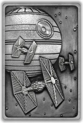 Produktbild von K-002 Death Star Szene (Star Wars) Limited Edition Metall Sammlerstück