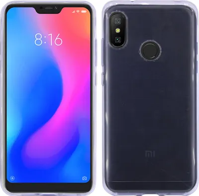 Obrázok produktu pre Xiaomi Redmi 6 Pro Mobilný telefón Silikónový ochranný kryt Puzdro Transparent