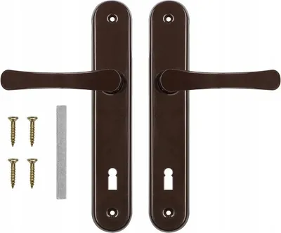 Image de ADGO® Poignée de porte 60 mm Clé marron Gauche droite Jeu de poignées de porte