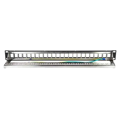 Produktbild von LogiLink 19'' Patchpanel f. 24 Buchsen schwarz
